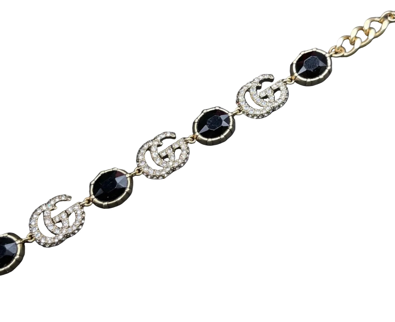 Gucci Black Crystal Bracelet