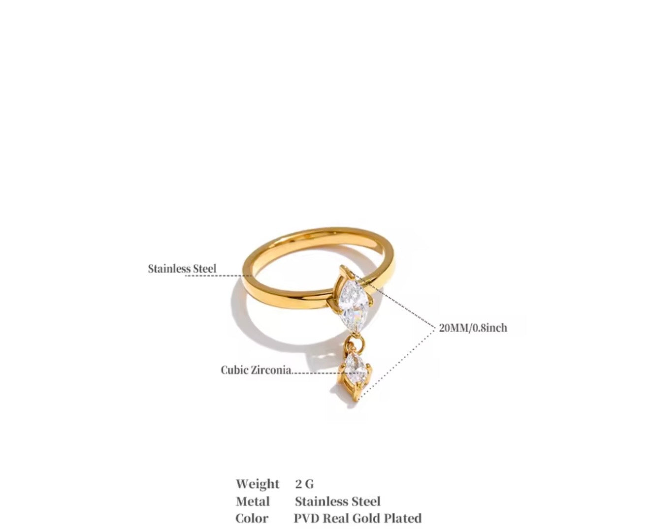 Amel Charm Ring