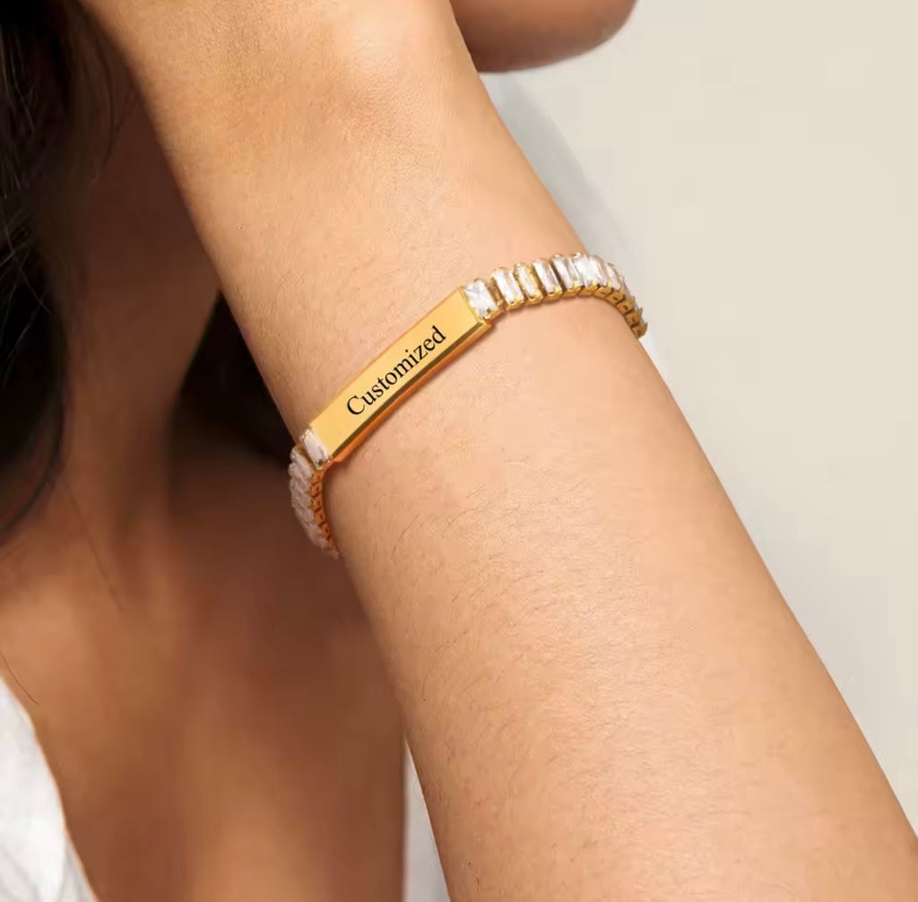 Custom Personalised Crystal Bracelet