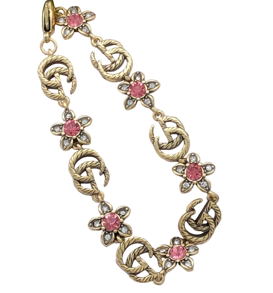 Gucci Pink Floral Bracelet