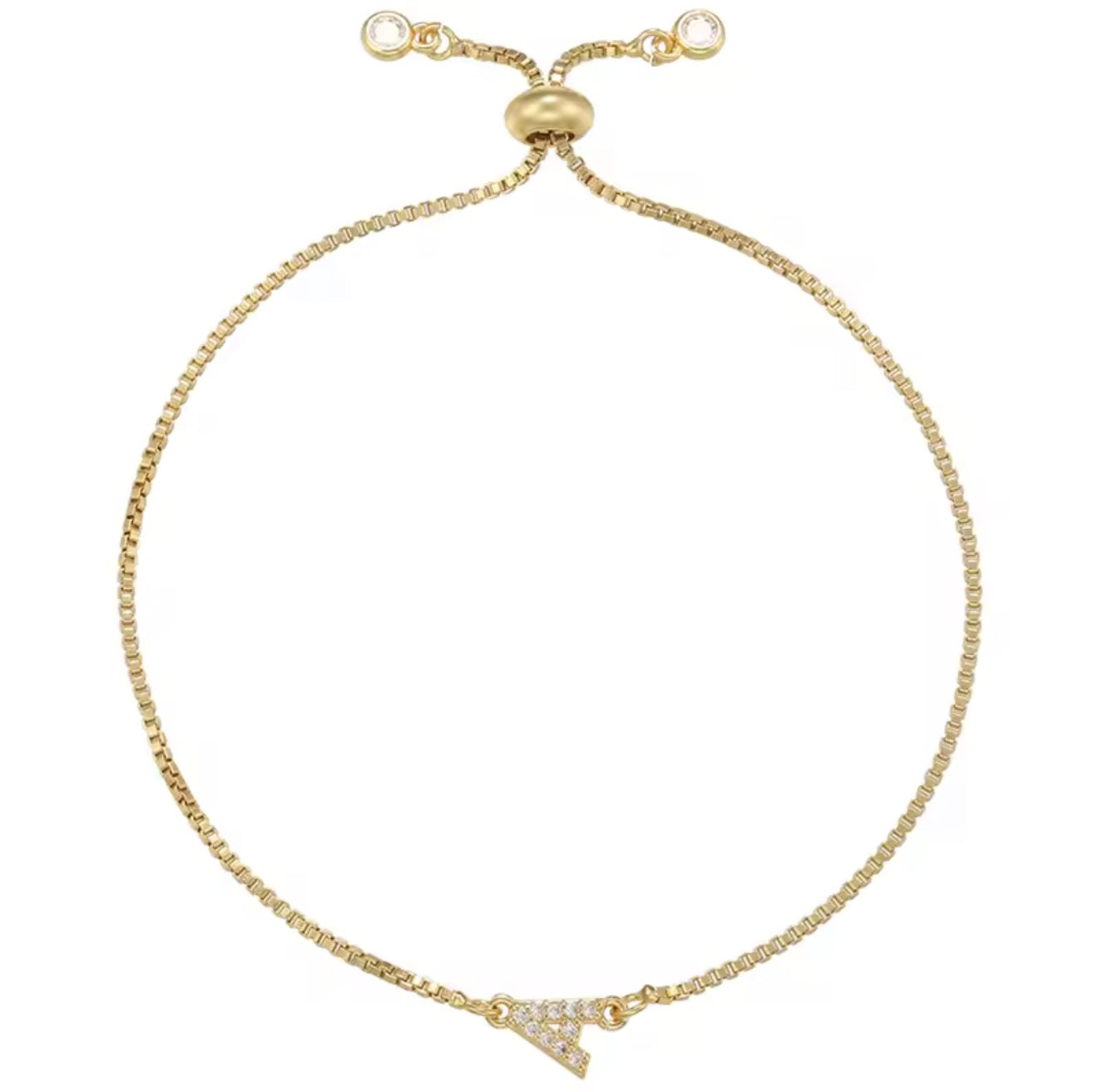 Initial Tennis Bracelet
