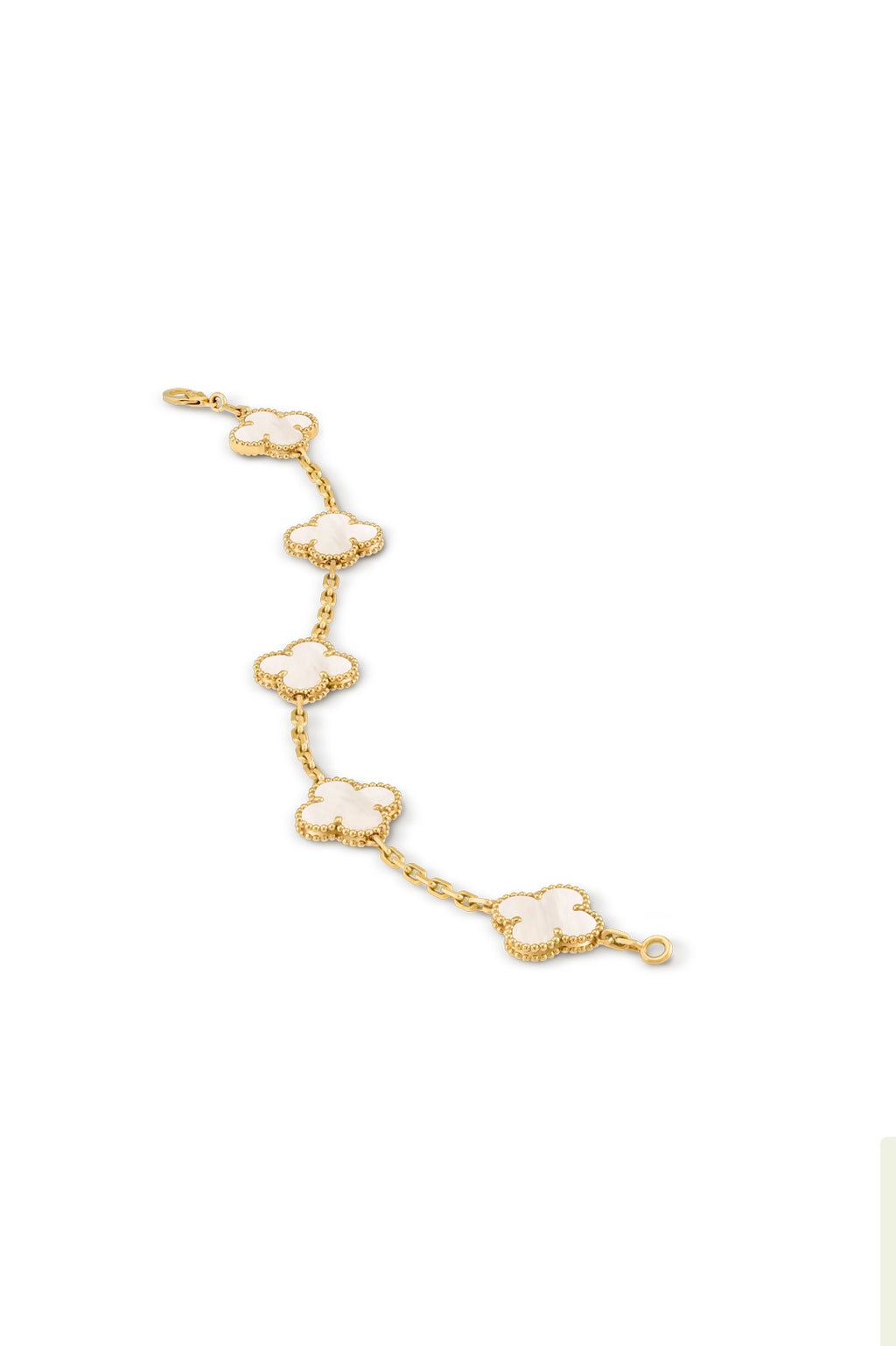 Crystal Clover Motif Bracelet